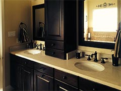 Custom vanities make stunning additions to a bathroom remodel
