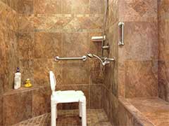Mother-in-Law Bathroom Remodel with Accessible Shower