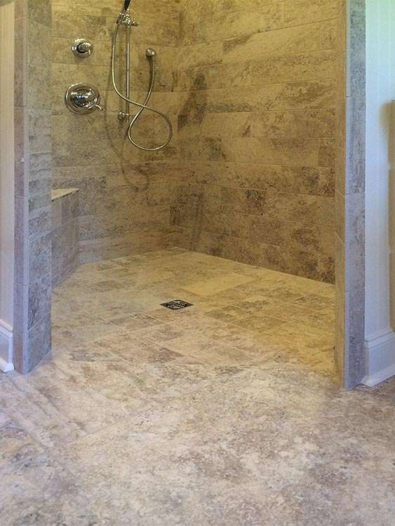 accessible custom shower
